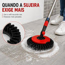 Mop Giratório 3 em 1 Cesto Inox 16 Litros Lava e Seca Centrifuga 360