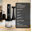 Kit 3 Em 1 Mixer, Processador e Batedor De Alimentos, 220V - Cores Sortidas