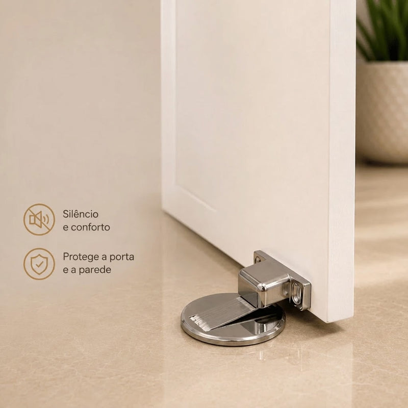 Kit 4 Travas Magnéticas Premium para Porta Slim Inox – Fixador Forte e Discreto AF7 Home