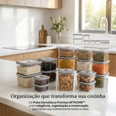 Kit 12 Potes Herméticos Premium AF7HOME™ |Organização Elegante para Cozinhas Modernas