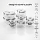 Kit 12 Potes Herméticos Premium AF7HOME™ |Organização Elegante para Cozinhas Modernas