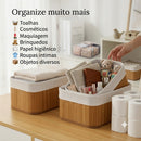 Kit 3 Cestos de Bambu com Forro Lavável – Bambliê