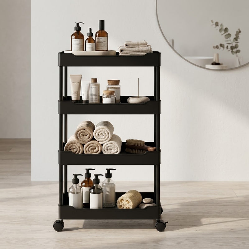 Carrinho Organizador Slim 4 Níveis com Rodinhas Vértice Home™ | AF7HOME