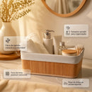 Kit 3 Cestos de Bambu com Forro Lavável – Bambliê