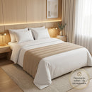 Peseira em Tricot Luxo 215x60 cm para Cama Casal, Queen e Sofá