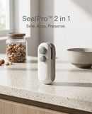 SealPro™ 2 em 1 – Mini Seladora Portátil Recarregável USB para Embalagens e Alimentos